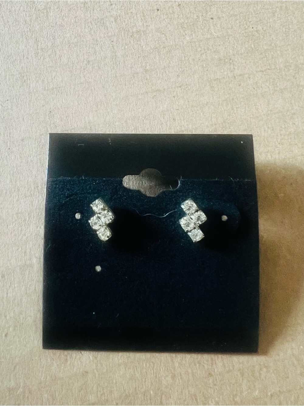 Assorted Clear Crystal Stud & Drop Earring Set - Silver Tone, 11 Pairs - Picture 4 of 11